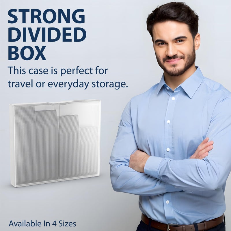 MENCH SUPER STAYS 100 Plastic Collar Stays For Men Dress Shirt in Plastic Box (25-2", 25-2.2", 25-2.5", 25-2.7") - Image 5